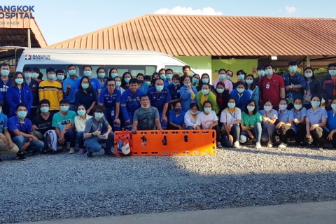 อบรมหลักสูตรการปฐมพยาบาลเบื้องต้น CPR และการใช้เครื่อง AED บริษัท มอนซานโต้